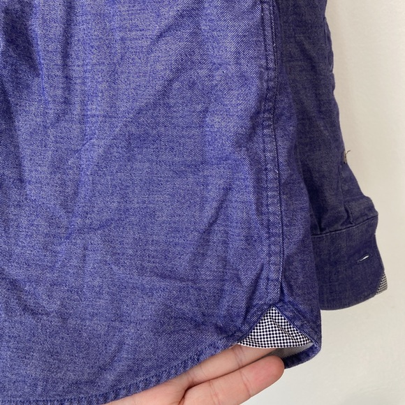 Ted Baker size 4 large chambray shirt - Picture 8 of 11